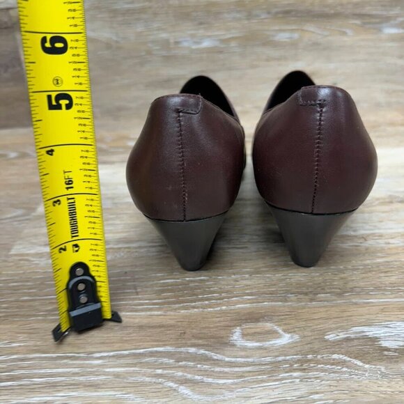 Dansko Beatrix Brown Cuban Heel Shoe Women\'s Size 7.5